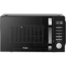 Микроволновая печь Haier HMB-DM208BA черный/серебристый, 20 л, 800 Вт, переключатели - кнопки, поворотный механизм