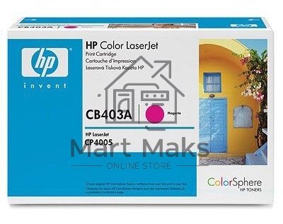 Картридж лазерный HP CB403A пурпурный для CP4005 7500стр.
