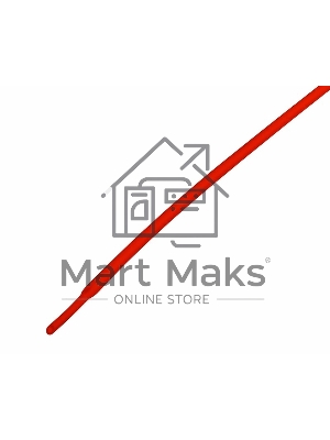 Термоусаживаемая трубка Rexant 1,0/0,5 мм, красная, упаковка 50 шт. по 1 м