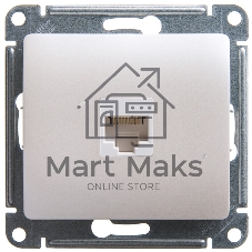 Механизм розетки комп. 1-м Glossa RJ45 CAT.5E перламутр SchE GSL000681K