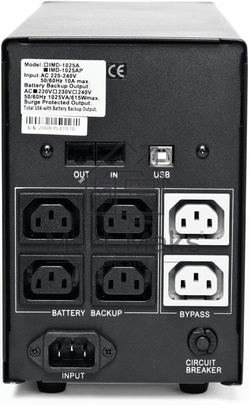 Источник бесперебойного питания Powercom Imperial IMD-1500AP 900Вт 1500ВА черный