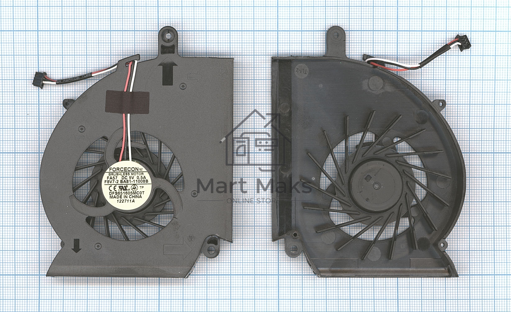 Вентилятор (кулер) для ноутбука Samsung RF510 RF511 RF710 RF711 RF712