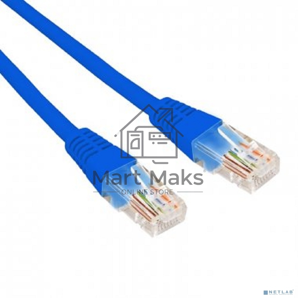 Патч-корд U/UTP Rexant категория 6, RJ45-RJ45, неэкранированный, 26AWG, LSZH, синий, 0.3 м