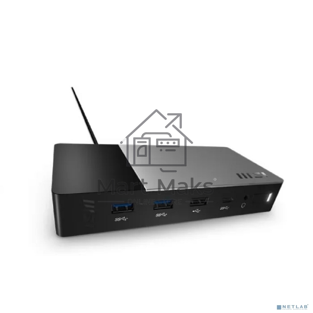Док-станция MSI USB-C Docking Station Gen 2 / 1xType-C(USB3.2Gen2/DP)/1xType-C USB3.2Gen2/2xType-A USB3.2Gen2/1xType-A USB2.0/1xHDMI2.1/1xDP/1xRJ45/1xComboJack/150W adapter