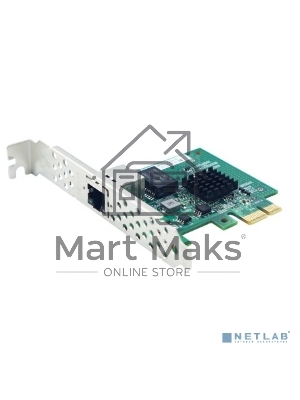 Сетевой адаптер LR-LINK LRES2034PT PCIe x1 1*RJ45 NIC Card (303523)