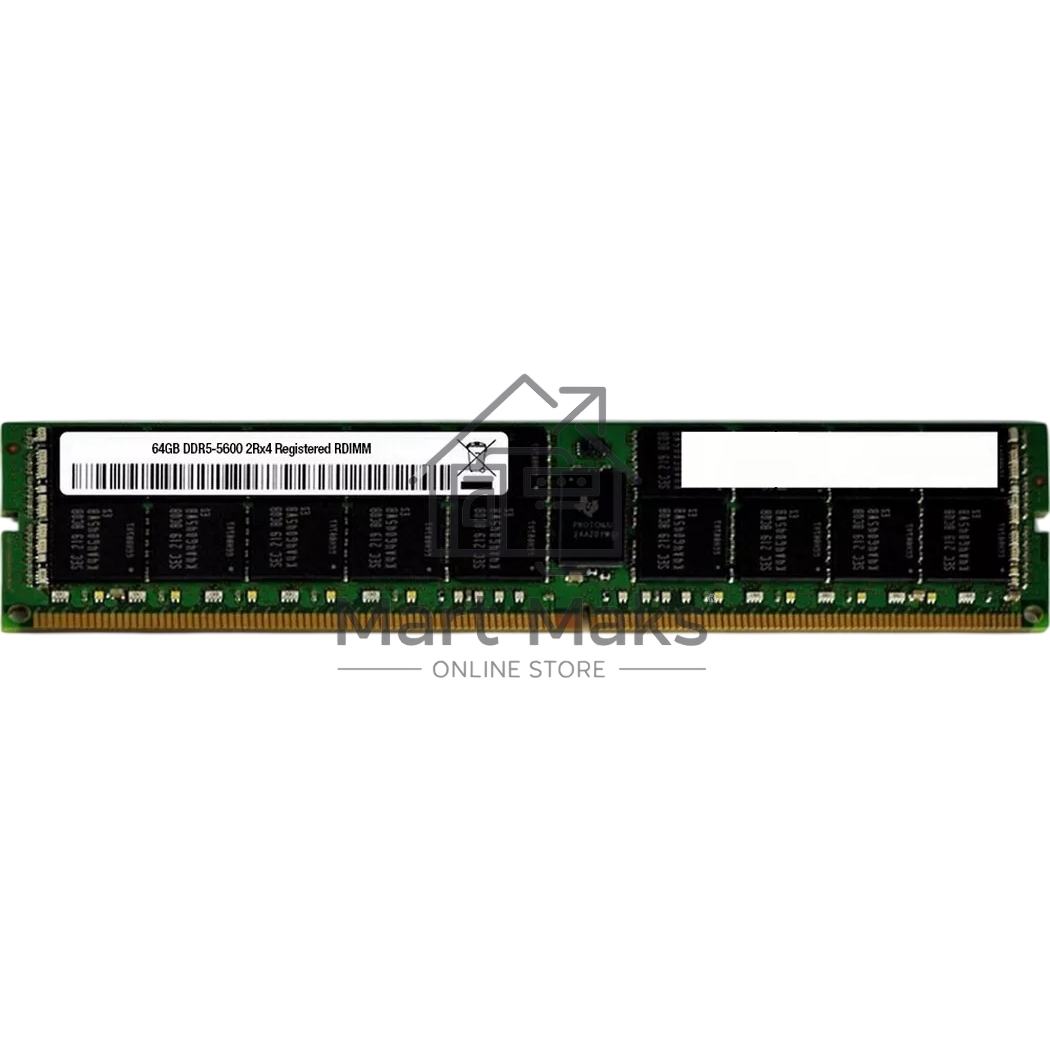 Оперативная память Dell, DDR5, 64Gb (1x64 Gb), 5600 MHz, CL46, ECC, RDIMM