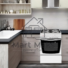 Плита газовая Gefest CG 60М C7 К73 белый, конфорок 4 шт, духовка 63 л, 60 см x 85 см x 60 см