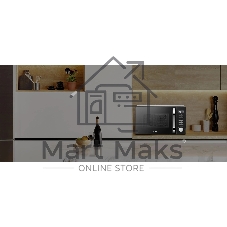 Микроволновая печь Haier HMB-DM208BA черный/серебристый, 20 л, 800 Вт, переключатели - кнопки, поворотный механизм
