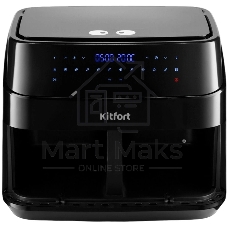 Аэрогриль Kitfort КТ-2250 черный, 1750 Вт, 9 л, сенсор, 12 программ