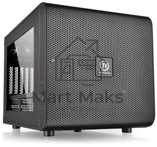 Компьютерный корпус Thermaltake Case Tt Core V21 CA-1D5-00S1WN-00 mATX/ win/ black/ USB3.0/ no PSU