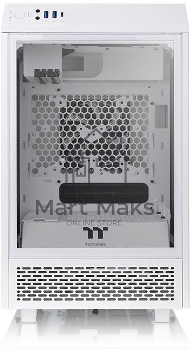 Компьютерный корпус Thermaltake The Tower 100 Snow CA-1R3-00S6WN-00 /White/Win/SPCC/Tempered Glass*3