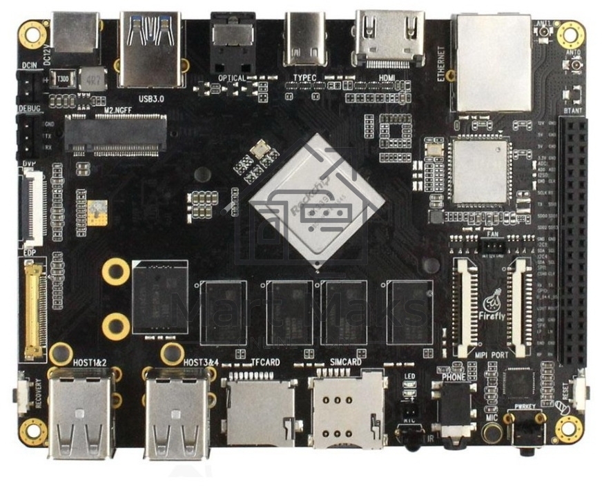 Одноплатный компьютер Firefly-RK3399-4GB 4G+16G
