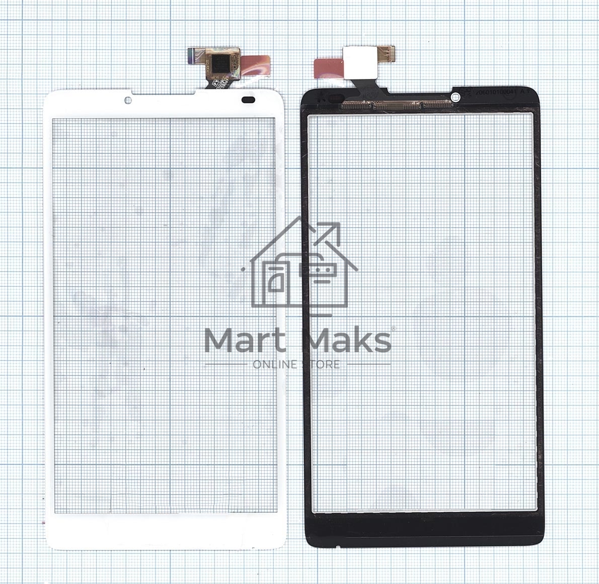 Сенсорное стекло (тачскрин) для Lenovo A880 белое