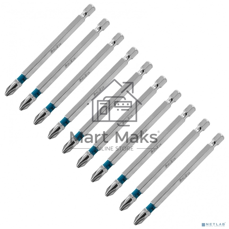 Набор бит GROSS 11379 PH2х90, сталь S2, 10шт