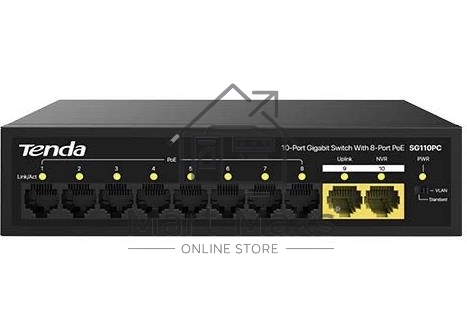 Коммутатор TENDA SG110PC 10PORT 10/100/1000M