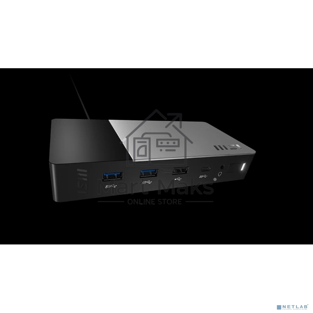 Док-станция MSI USB-C Docking Station Gen 2 / 1xType-C(USB3.2Gen2/DP)/1xType-C USB3.2Gen2/2xType-A USB3.2Gen2/1xType-A USB2.0/1xHDMI2.1/1xDP/1xRJ45/1xComboJack/150W adapter