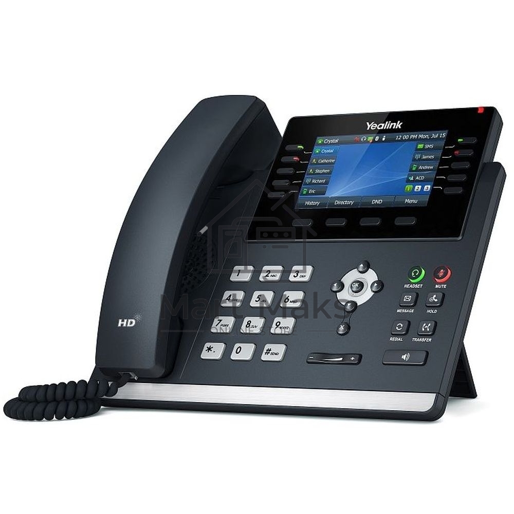 Телефон VOIP 16LINE SIP-T46U YEALINK