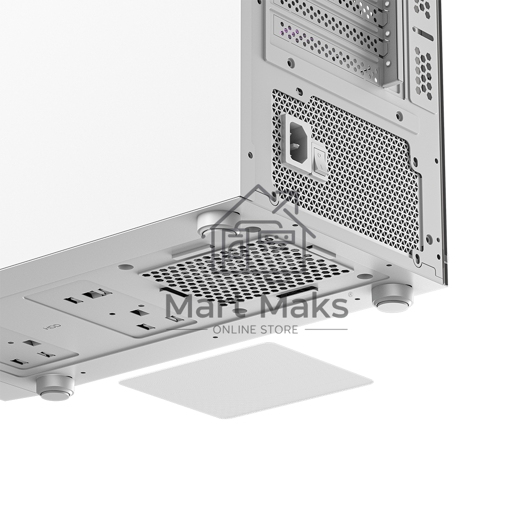 Корпус без блока питания PCCOOLER C3B310 WH, Mesh Mid Tower, White, TG, 0.4 SPCC, no fans mATX, mITX 160/340/170mm 1x2.5