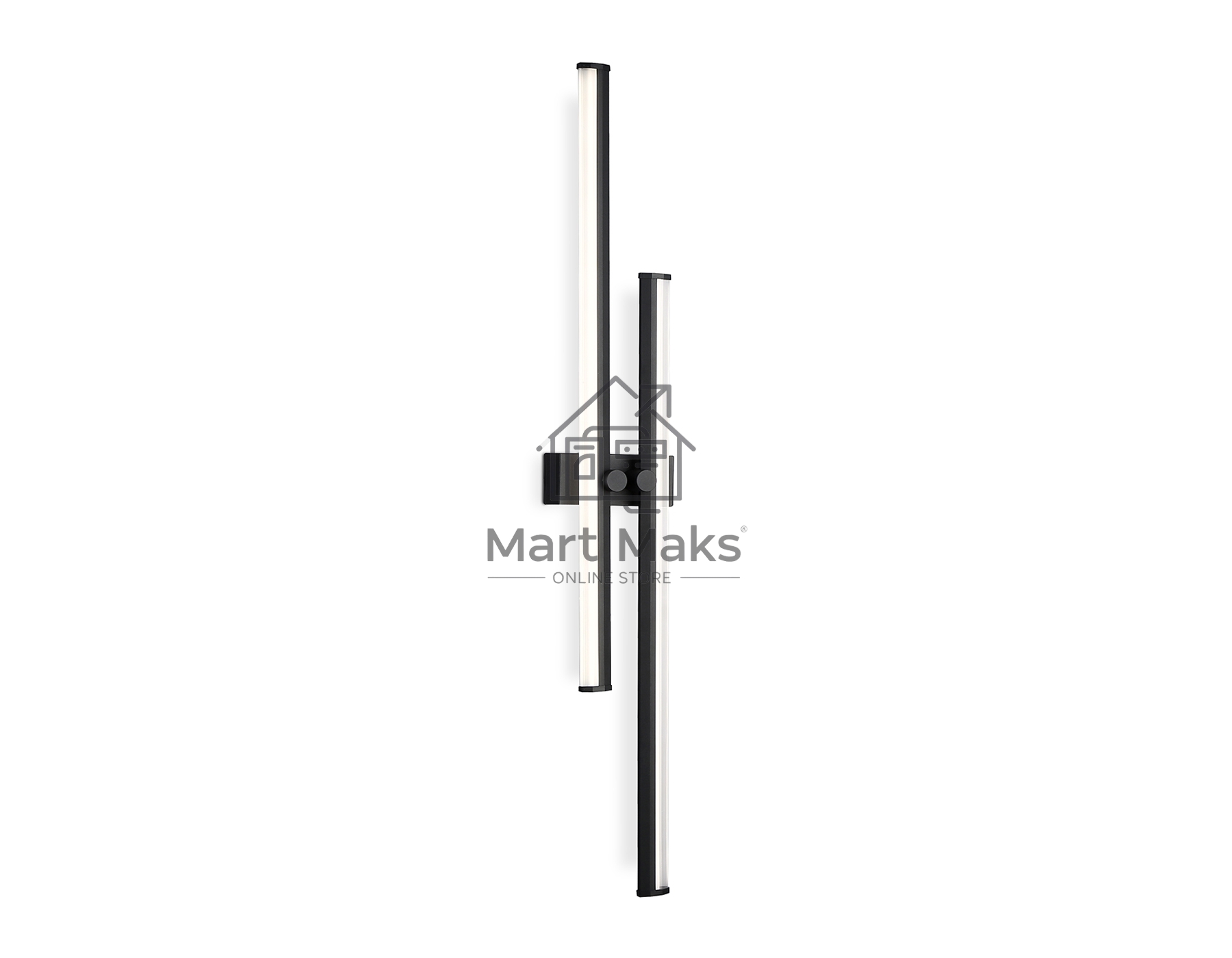 Настенный светодиодный светильник Ambrella light FL6162 BK черный 28W 3000K-6400K 810*120*65