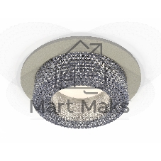 Комплект встраиваемого светильника Ambrella light XC7623020 SGR/CL серый песок/прозрачный MR16 GU5.3 (C7623, N7191)