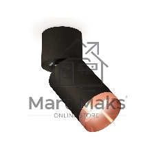 Светильник Ambrella Light XM6313045 SBK/BK/PPG черный песок/черный/золото розовое полированное MR16 GU5.3(A2221, C6313, N6135)