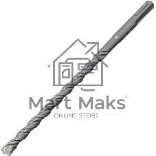 Бур по бетону Denzel двойная спираль, Cobalt W-tip, 10x210 мм, SDS PLUS