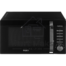 Микроволновая печь Haier HMB-DM208BA черный/серебристый, 20 л, 800 Вт, переключатели - кнопки, поворотный механизм