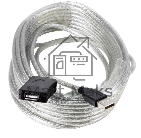 Кабель AM/AF USB2.0 10м Aopen удлинитель активный(с усилителем) USB2.0-repeater, ACU823-10M