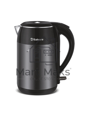 Чайник электрический Sakura SA-2154MBK (1.8) черн металлик д