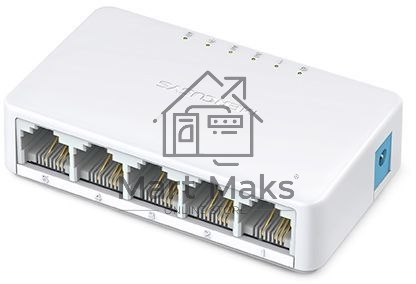 Коммутатор Mercusys MS105, 5 портов Ethernet 100 Мбит/с