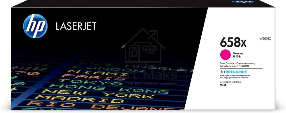 Картридж лазерный HP 658X W2003X пурпурный для HP CLJ Enterprise M751 (28000стр.)