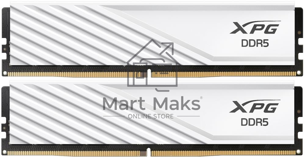 Оперативная память XPG Lancer Blade, DDR5, 32GB (2x16GB), 5600MHz, CL46, DIMM, с радиаторами, белый