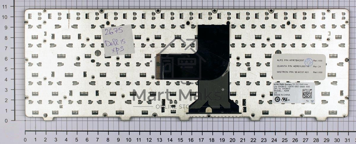 Клавиатура для ноутбука Dell XPS 15 L502X M5040 N5050 N5040 N4110 черная