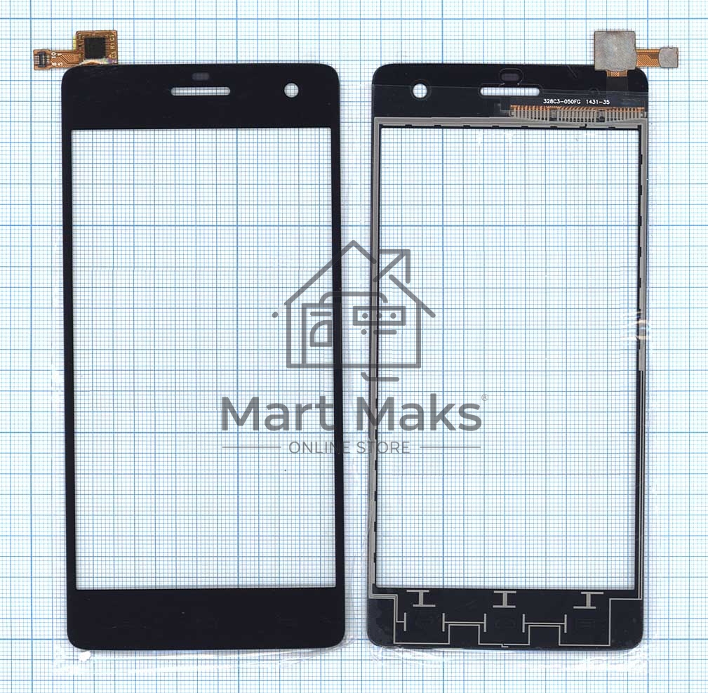 Сенсорное стекло (тачскрин) для Micromax Canvas Knight A350, черное