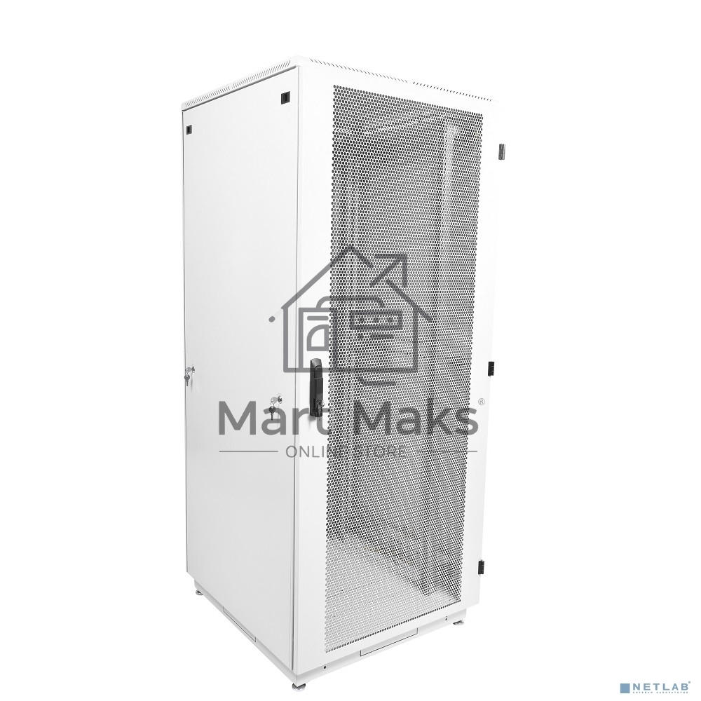 Шкаф коммутационный ЦМО ШТК-М-42.8.8-4ААА 42U 800x820мм пер.дв.перфор. задн.дв.стал.лист 2 бок.пан. 500кг белый