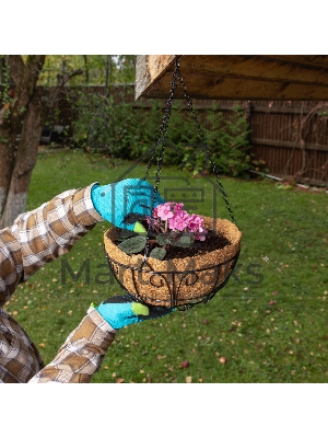 Кашпо подвесное с декором, с кокосовой корзиной, диаметр, 30 см Palisad
