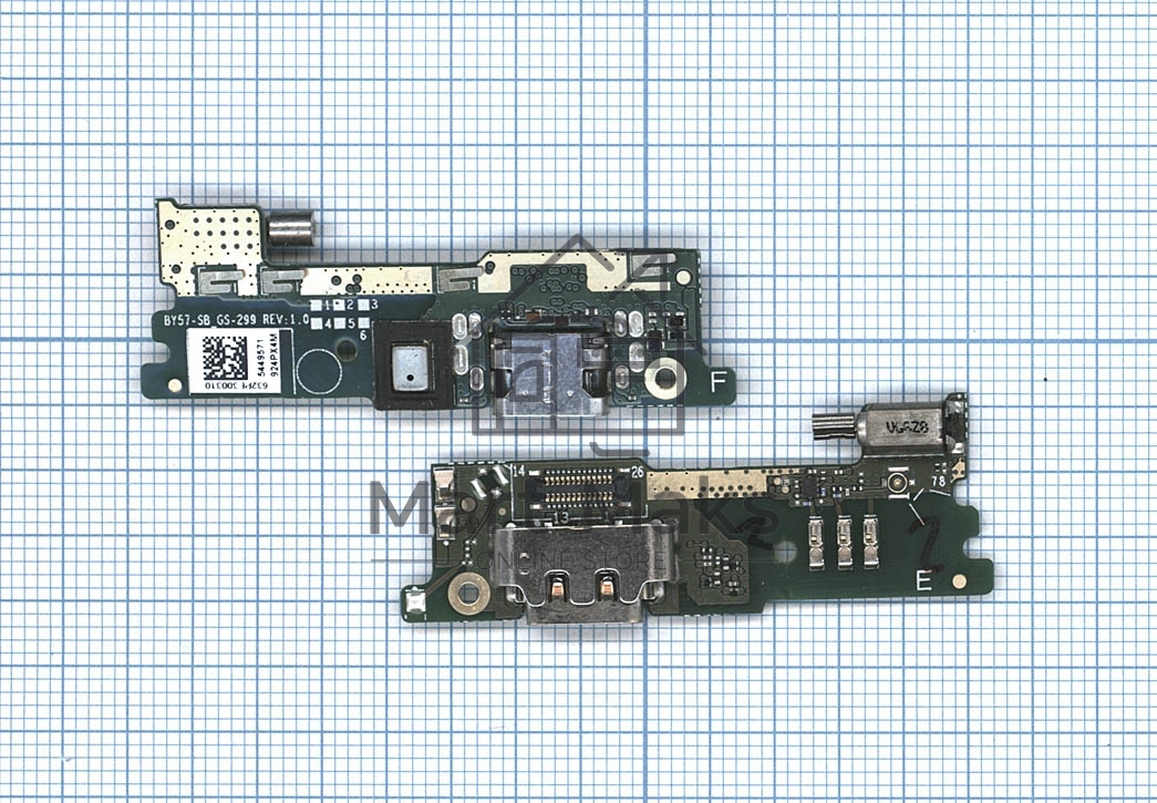 Шлейф разъема питания с микрофоном для Sony Xperia XA1 Single SIM с IC G3116