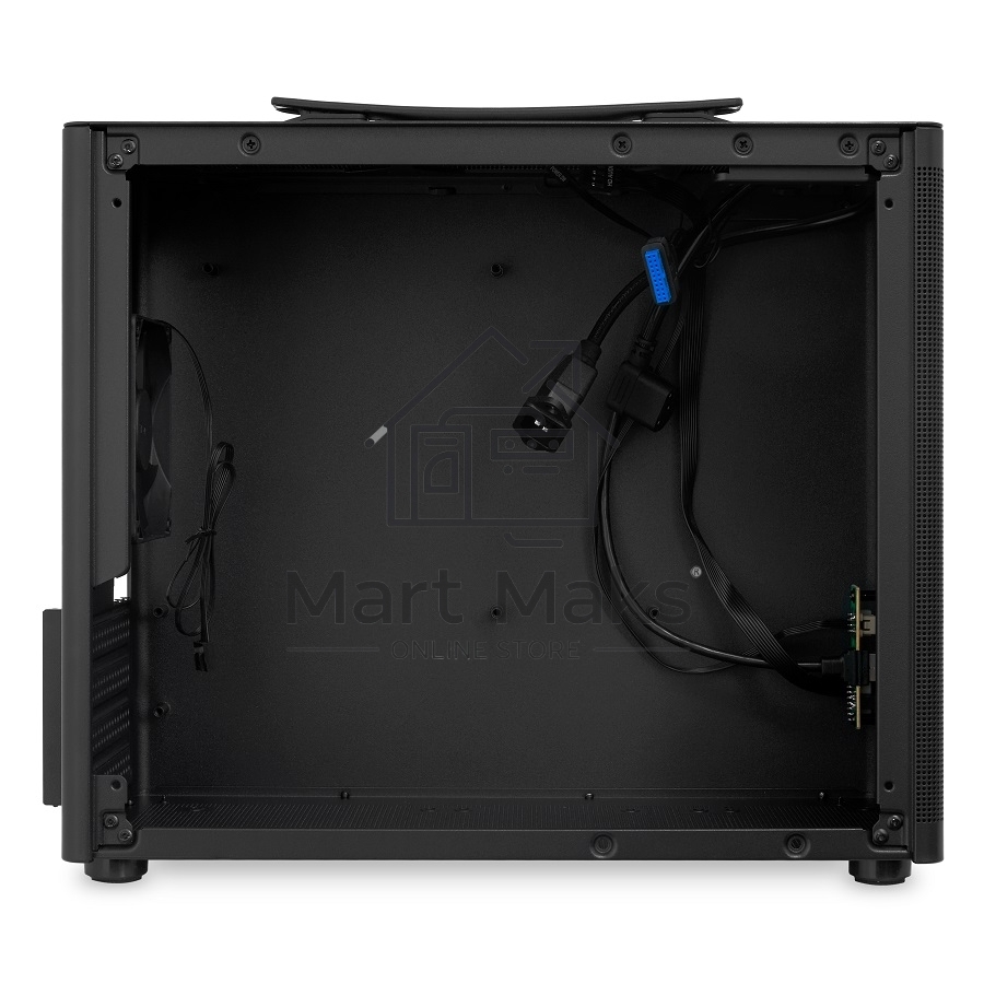 Компьютерный корпус без блока питания HSPD M210, Mesh Mid Tower, Black, 0.7 SPCC, 1x90mm mATX, mITX 140/280/150mm 1x2.5