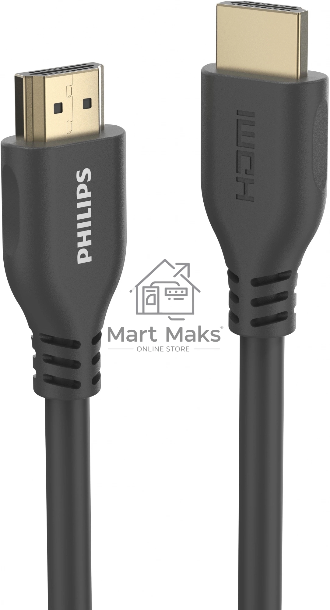 Кабель аудио-видео Philips 8K 60 Гц Ultra HD HDMI (m)/HDMI (m) 1.5м. позолоч.конт. серый