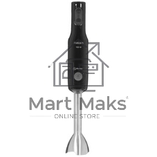 Блендер погружной Philips HR2543/90, 700 Вт, 1 скорость, турбо режим, стакан для взбивания, венчик, измельчитель, черный