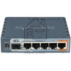 Маршрутизатор PoE MikroTik RB760iGS2 ядра (880 МГц), 5х 1G RJ45, SFP, USB, MicroSD, раздача PoE (HEX S)
