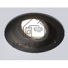 Встраиваемый поворотный точечный светильник Ambrella light TN102756 BK черный IP20 GU5.3 D98*32