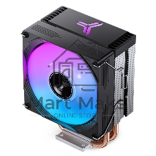 Кулер для процессора CPU Cooler JONSBO CR-1300 EVO Color (160W, 4-pin PWM, 128mm, Al/Cu, 4x6mm, ARGB, 1x90mm, 42CFM, 28.2dBA, 2000RPM, S: 1851/1700/1200/115X, AM4/AM5 Black)