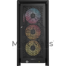 Корпус Corsair Frame 4000D LCD RS ARGB Black, Midi-Tower, чёрный, 4 x 120 мм