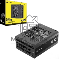 Блоки питания/ Power Supply Corsair HX1200i Ultra-Low Noise, Model RPS0202, 1200W 80+ Platinum (ATX, 3.1, PCIe 5.1, Full modular, 1x24(20+4)pin, 2x12V-2x6, 1x16-pin PCIe, 2x4+4-pin CPU +12V (EPS), 6x4-pin Molex, 5x6+2-pin PCIe, 8xSATA3, 1xUSB (Type-C), Active, 140x140mm, 200x150x86mm, APFC, Power cable-EU, black)