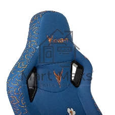 Кресло игровое Knight Craft Dragon синий эко.кожа крестов. металл