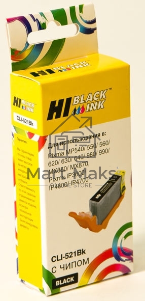 Картридж Canon PIXMA iP3600/iP4600/MP540 (Hi-black) new, CLI-521, BK
