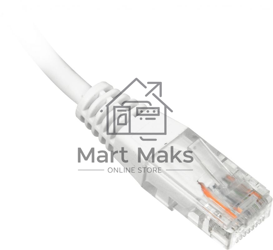 Кабель Патч-корд Lanmaster UTP TWT-45-45-0.5-WH вилка RJ-45-вилка RJ-45 кат.5е 0.5м белый ПВХ