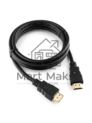 Кабель Cablexpert HDMI CC-HDMI4-6, 19M/19M, v2.0, медь, позол.разъемы, экран, 1.8м, черный, пакет