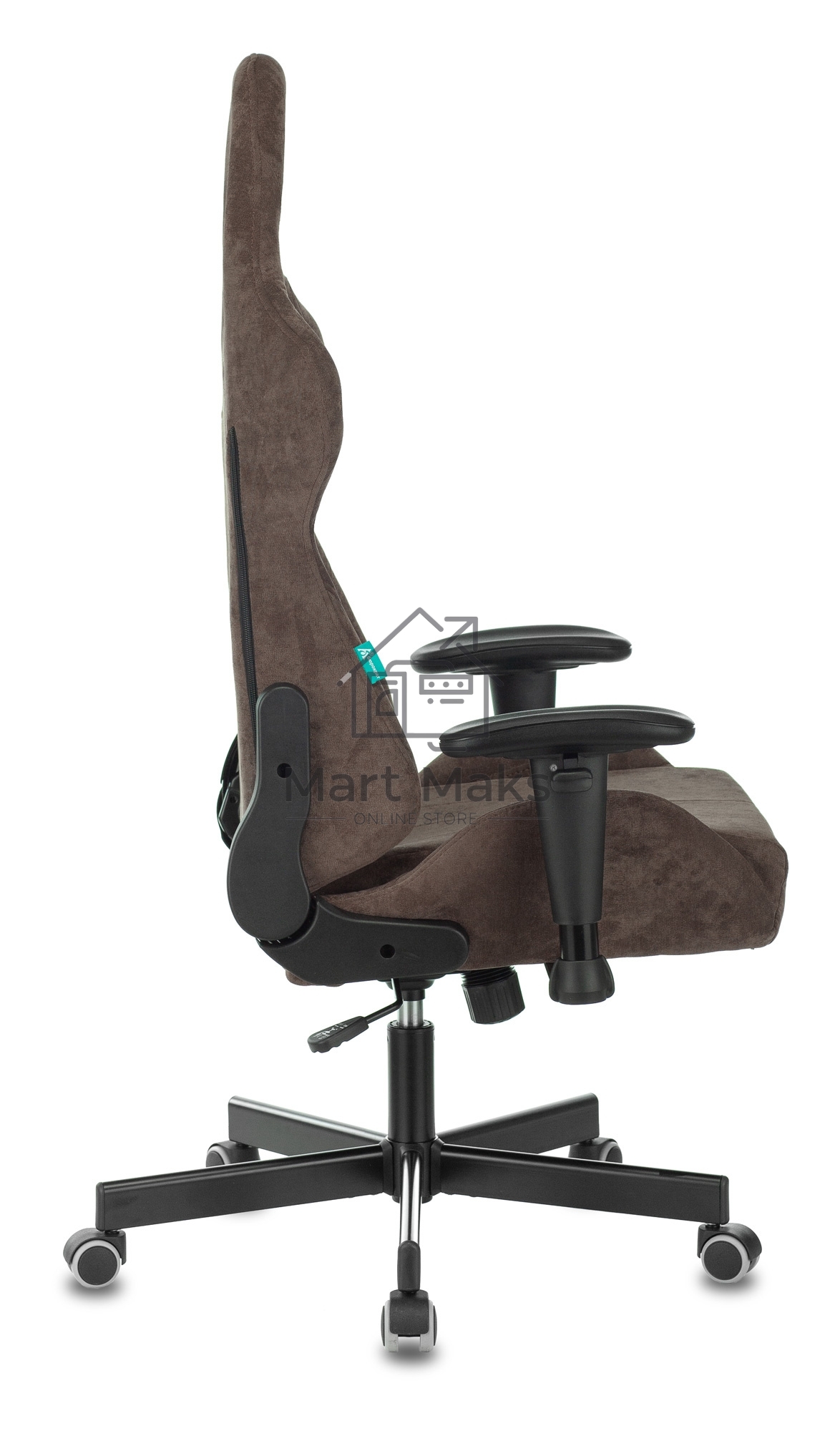 Кресло игровое Бюрократ VIKING KNIGHT LT10 FABRIC коричневый крестовина металл/пластик
